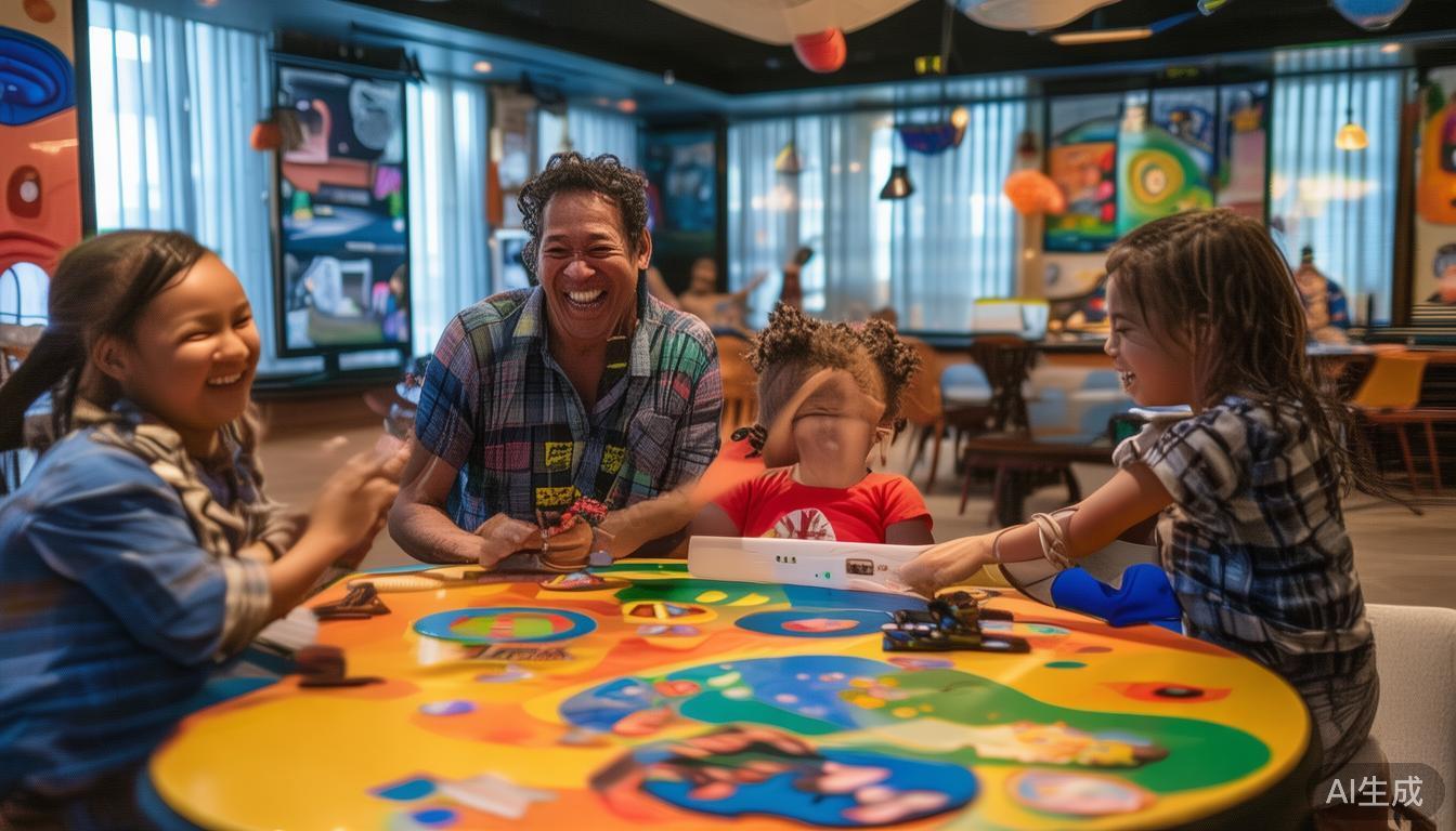 此外，酒店还设有“亲子互动区”，配备家庭游戏设备和