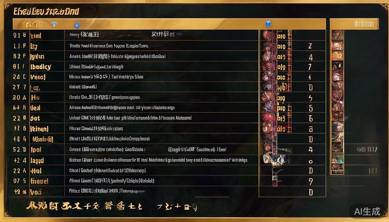 玩家排行榜是一份按一定标准排序的排名榜单，反映了广